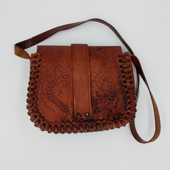 Vintage Handmade Leather Bag - Picture 11 of 13